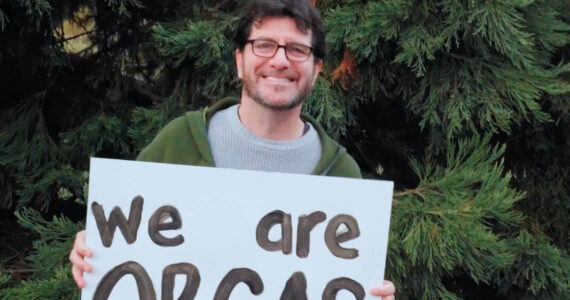 Island Health rediatrician Evan Buxbaum in a still from the ‘We Are Orcas’ video.