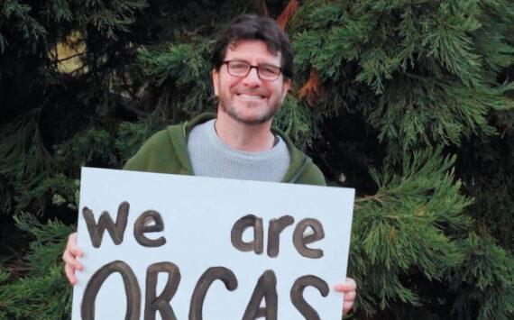 Island Health rediatrician Evan Buxbaum in a still from the ‘We Are Orcas’ video.