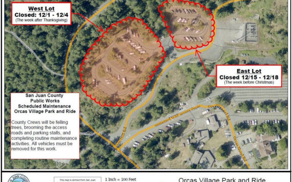 Contributed photo.
Orcas Village Park and Ride.