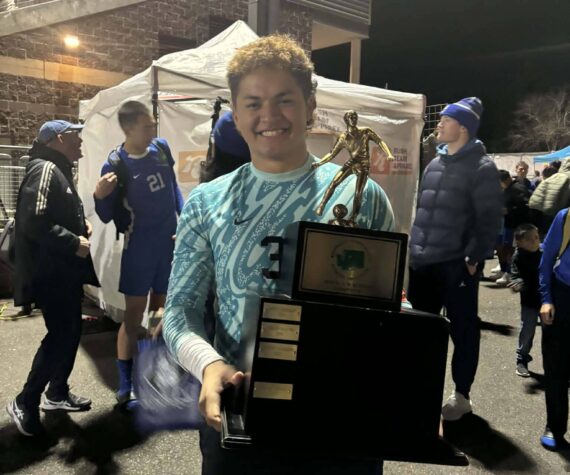 Matt Stolmeier photo.
Keeper #30 Tim Malo after recording another shutout and allowing just one goal in the semi-final and final match.