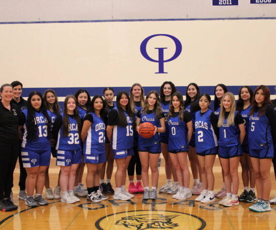 Cienna Richardson photo.
Back row: Coach Molly Donovan, Leela Griesemer, Emily Ibarra-Garcia, Mia Ashcraft, Margot Winter-Lamphere, Sophia Mahoney-Jauregui, Emi Rios, Scarlet Luft, Renata Puente and Coach Jen Winter. Front row: Coach Haley Cruz Winchell, Keyla Salinas Cruz, Neila Welch, Gisselle Meraz Valladarez, Ashley Conejo Medina, Ivy Shaefer, Isla Sasan, Alison Garcia, Molly Johnston and Abril Perez-Dominguez.