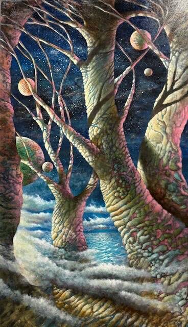 Painting by Leon Rosenblatt.