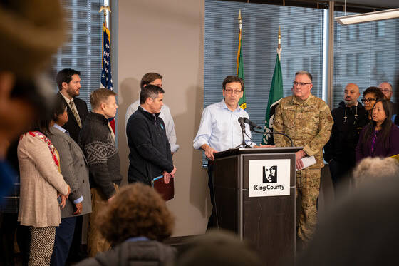 <p>Contributed photo.</p>
                                <p>Gov. Ferguson at a press conference.</p>