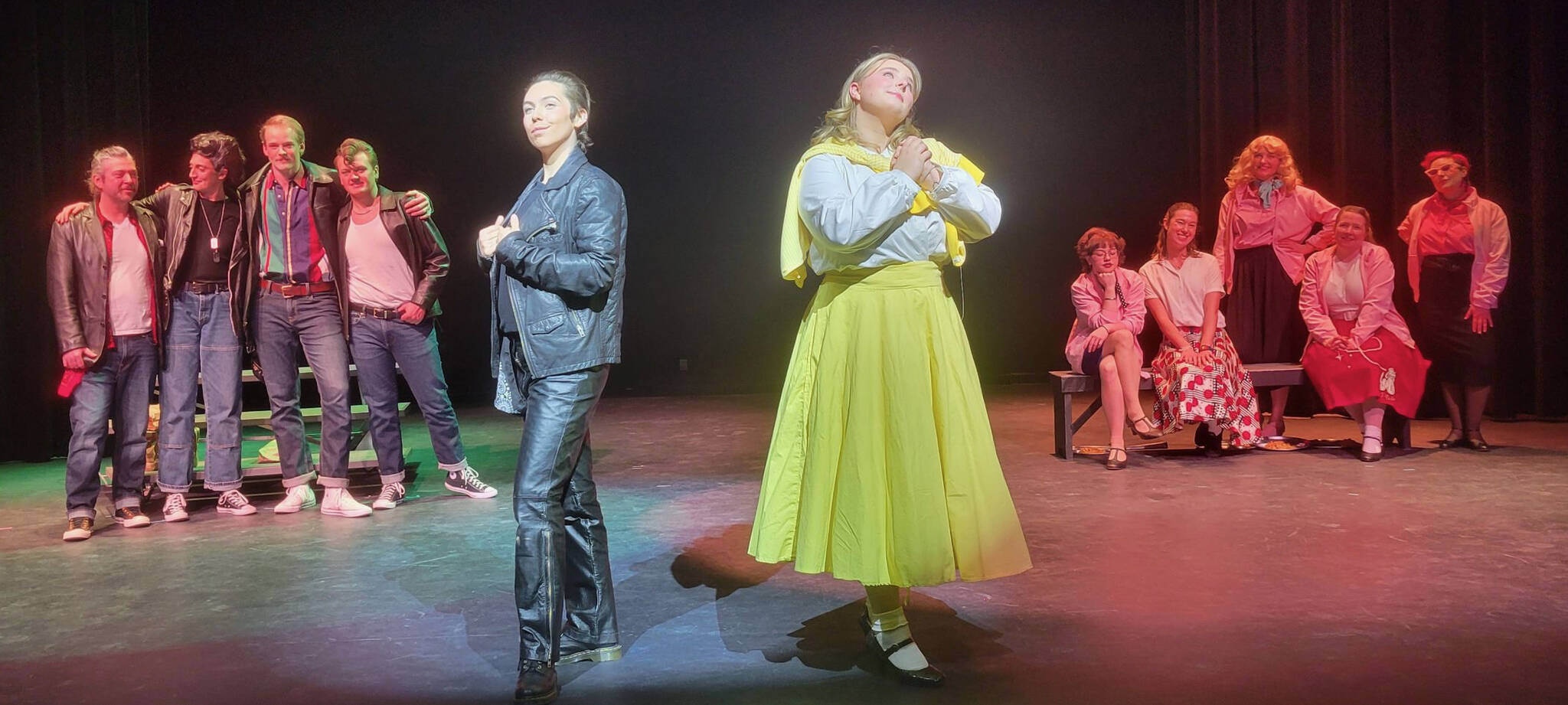 Liz Doane photo.
Above: The cast member of Grease.