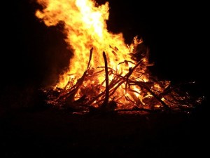 A fire on Swan Rd.