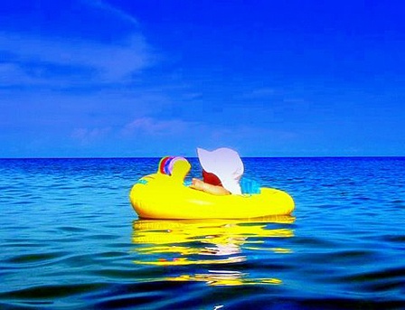 Getting some sunshine.