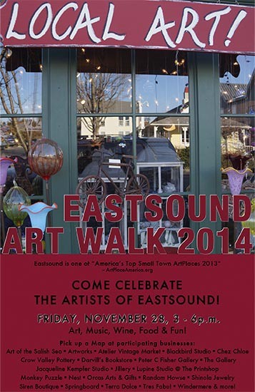 The second annual Holiday Art Walk is coming to Eastsound on Friday