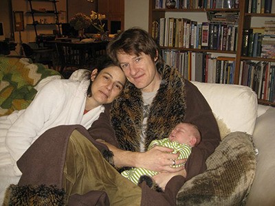 Nicole and James with their new baby boy