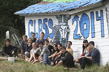 The 2014 class is the last one to paint the old barn.