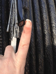 The replacement cable.