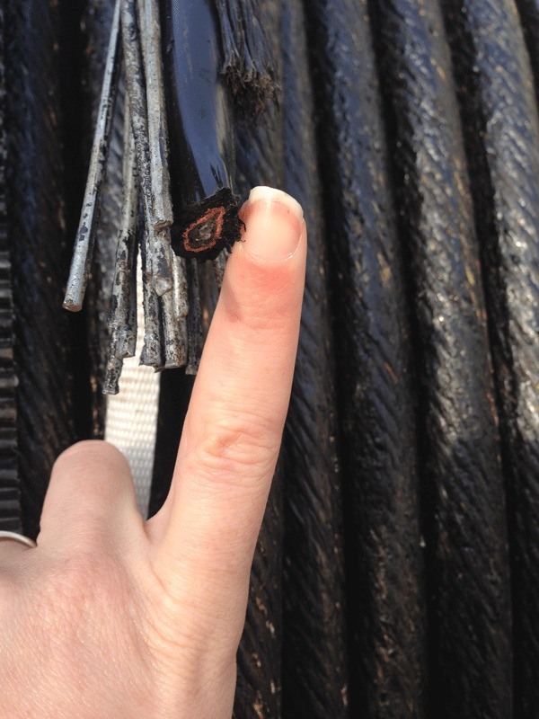 The replacement cable.