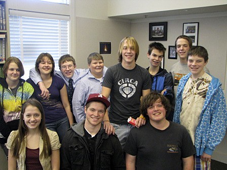 Orcas Christian School students who are heading to Costa Rica. Left to right