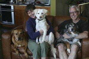 Tracy Harachi and Nate Yoffa with (l-r) Jasmine