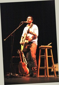 LeRoy Bell performing on the Orcas Center stage.