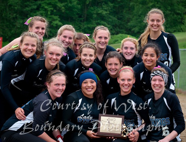 Front row: seniors Brook Bruland