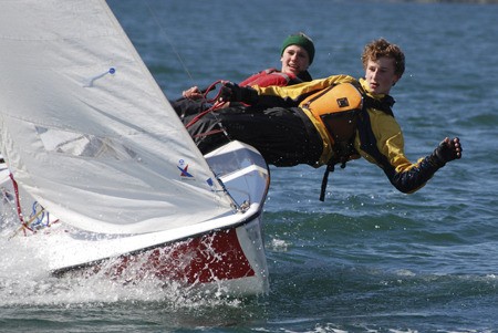 The Port Townsend High School Sailing Team traveled to Orcas April 6 and 7 for a two day Team Race meet on West Sound.