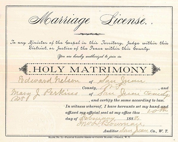 Records of all marriages performed in San Juan County are now available online.