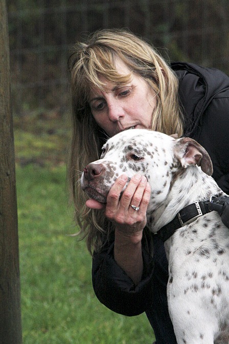 Susan Weber gets Syd’s attention so she can give him visual cues.