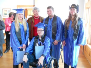 OASIS graduates at the Jan. 21 ceremony. Back row