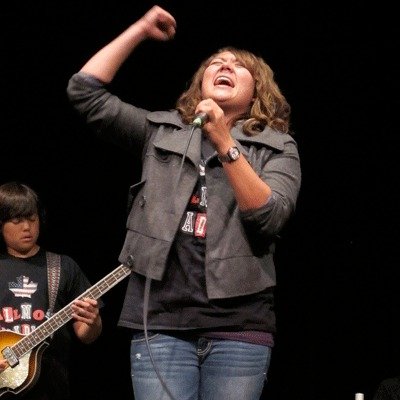 Christian and Julia Bailey of ALLmost Canadian performing at a previous Whale of a Show.