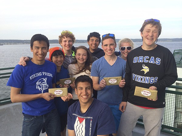 Nine members of the Orcas High School Sailing Team competed at the Northwest Interscholastic Sailing Associations Port Townsend Open Regatta.