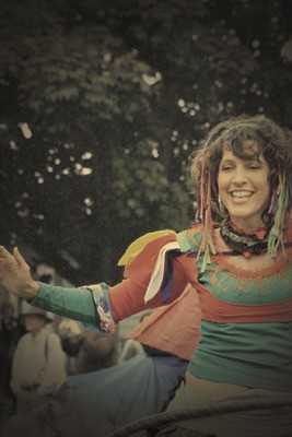 Above: Jyoti Pavitt during the solstice parade last year. She is helping organize this year’s Trashion Fashion Show.