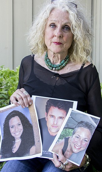 Margi Miles with images of her granddaughter Marlee