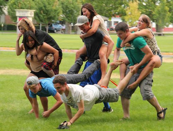 Island youth at annual leadership camp.