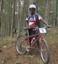 Cadet in the bike race called MTB Ayiti by Travelcology.