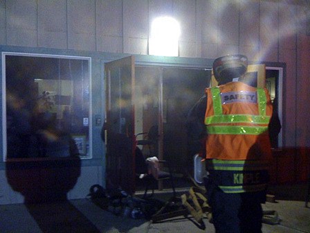 Firefigher and safety officer Chad Kimple at Orcas Spa and Athletics.