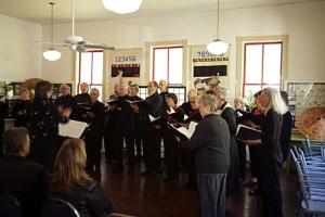 Orcas a Capella performing.