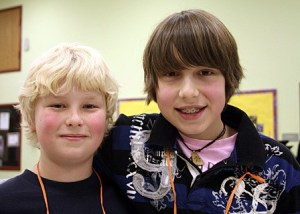 Runner up Anthony Kaskurs and winner Dylan Thompson.