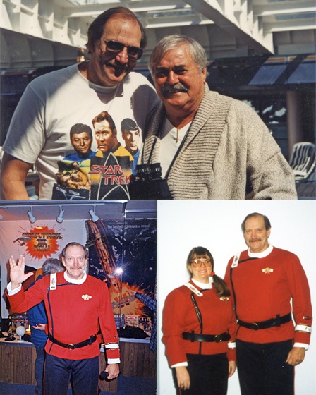Top: Ken Speck with actor James Doohan