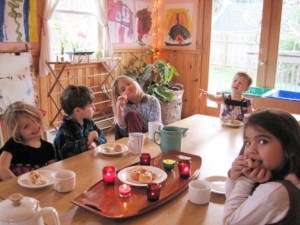 Children at Salmonberry School.