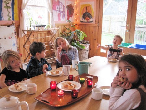 Children at Salmonberry School.