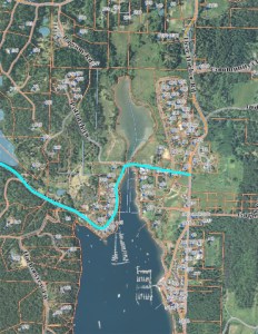 San Juan County Assessor's map showing the Cayou Lagoon