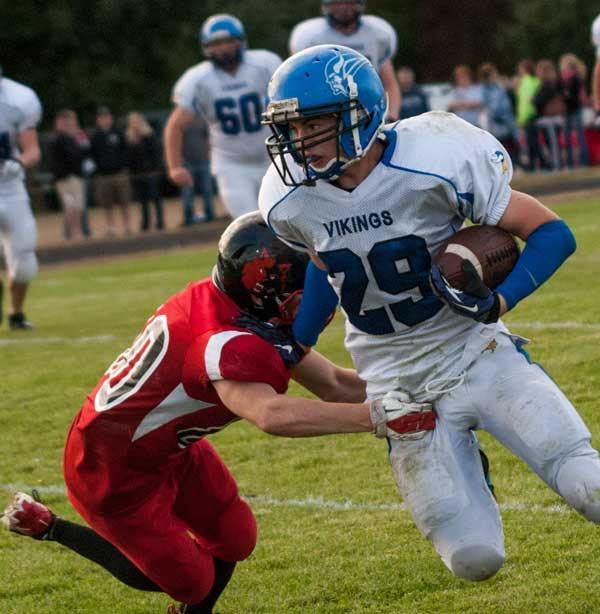 Viking Devon Stanzione during the Coupeville game.