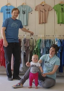 Andrew and Emily with Alma.