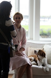 Norm Thompson model Betty with Loretta.