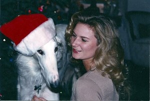 Chantelle Hildreth with her borzoi