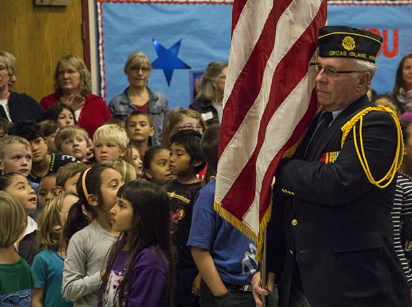 The Orcas Island Elementary Veteran Appreciation Ceremony.