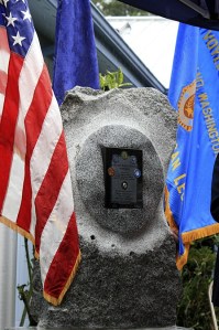 The New Vietnam memorial at the American Legion.
