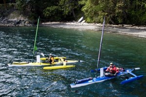 Matthew White and Skye Marchesi leaving Orcas Island to start a big adventure.