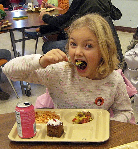 Eager eater Sidney Foster Scholfield.