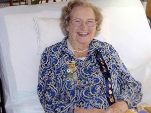 Jane Barfoot-Hodde with her medals.