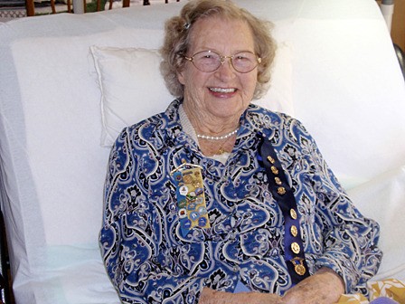 Jane Barfoot-Hodde with her medals.