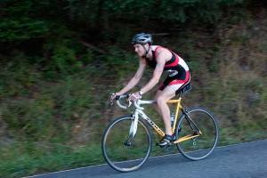 James Montgomery won the triathlon in 2013.