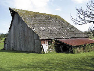 100-year-old Nestor Carl Nordstrom and Annie Hansen Nordstrom barn in Crow Valley.