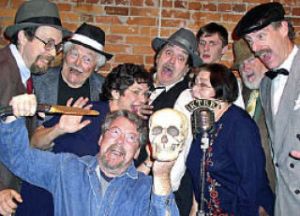 The Midnight Mystery Theatre performers.
