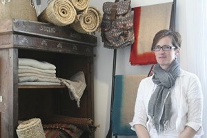 Libi Geddes in her new store Springboard in Eastsound.